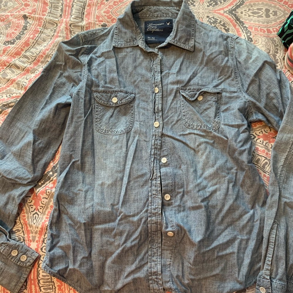 Jean long sleeve button